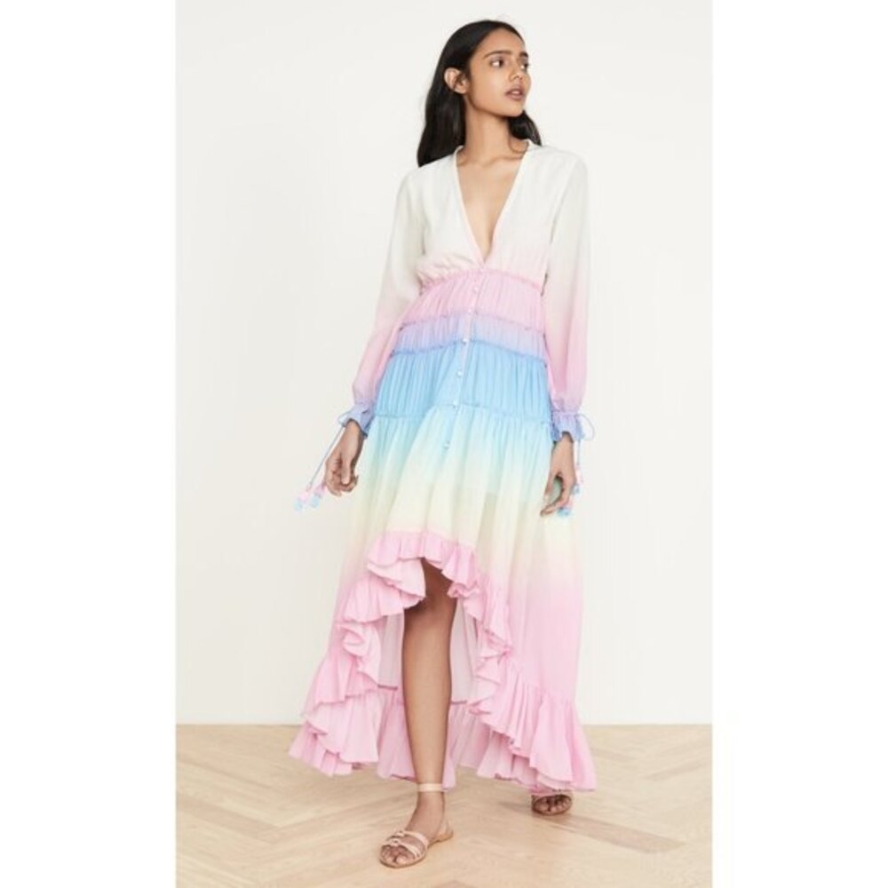 NWT Rococo Sand Ombré Pastel Maxi Dress